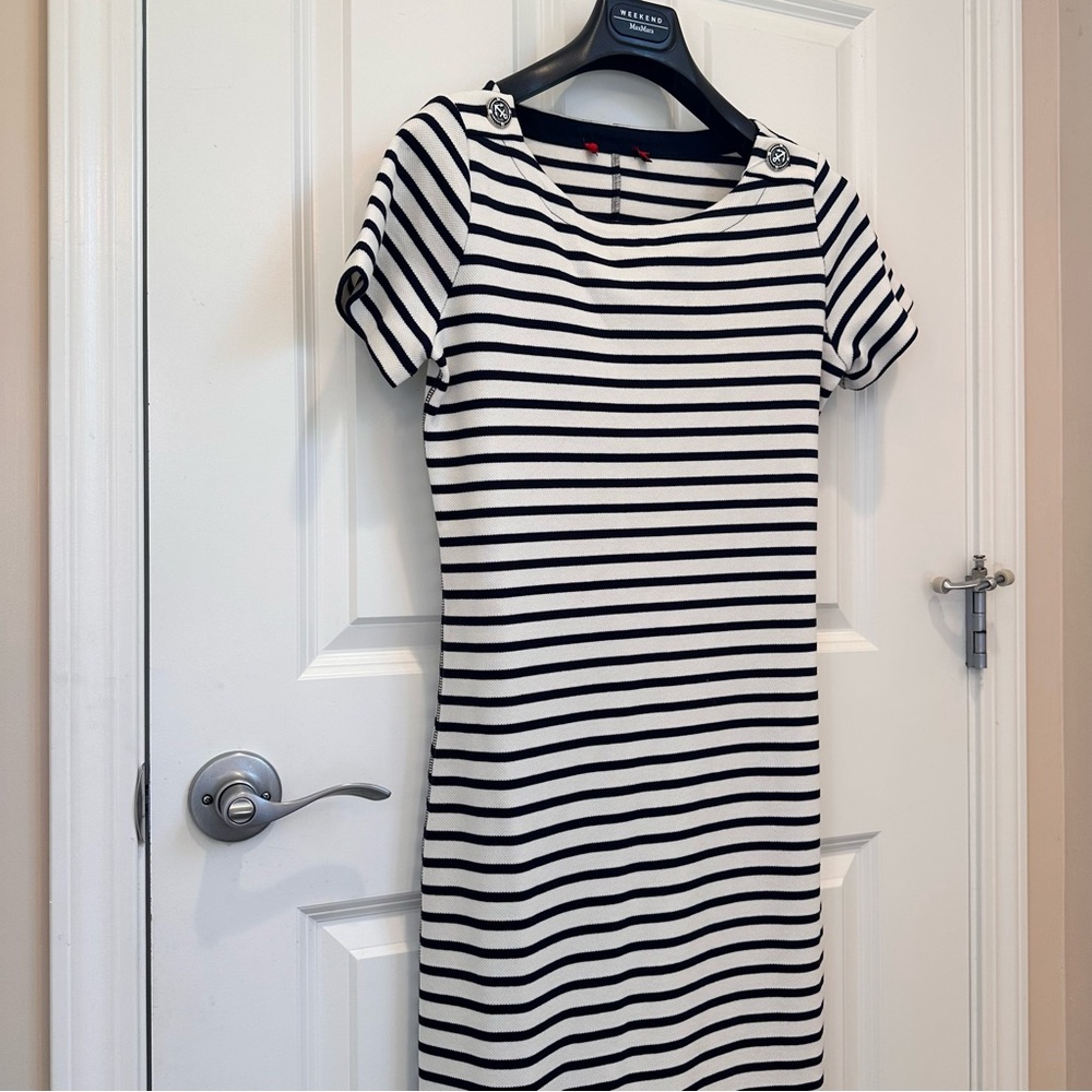 NWOT Max&Co. Label-cut Cotton Dress with Stripes Size: Small US4 Spring/Summer - Picture 6 of 14